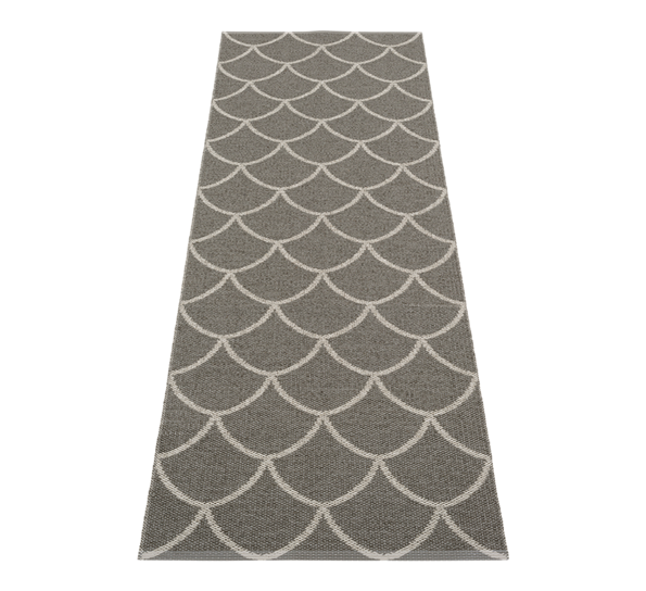 Kotte matte charcoal 70x225 cm fra Pappelina