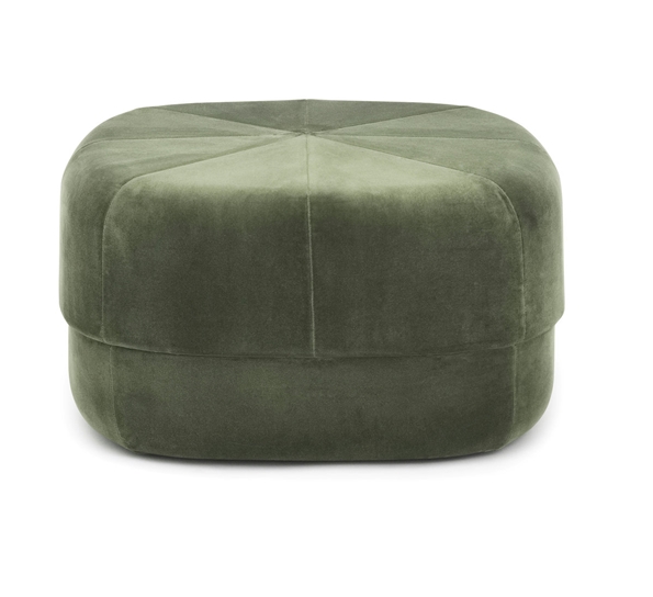 Circus puff stor mørk grønn velur fra Normann Copenhagen