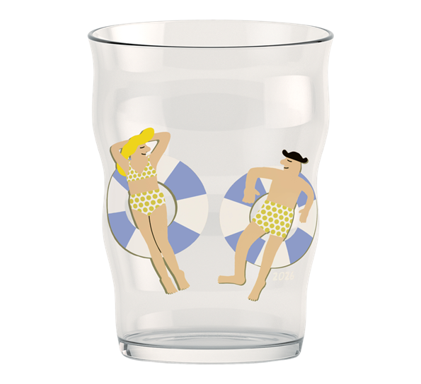 Mikkeller Pint ølglass 2026 40 cl klar med dekor Holmegaard