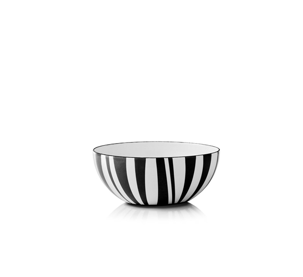Stripes skål sort 14cm