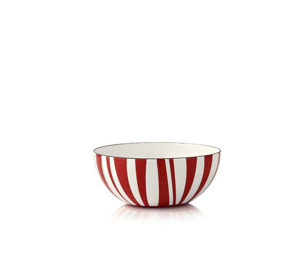 Stripes skål rød 14cm