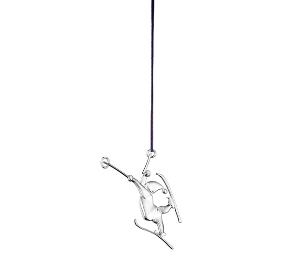 Karen Blixen nisse på ski forsølvet fra Rosendahl