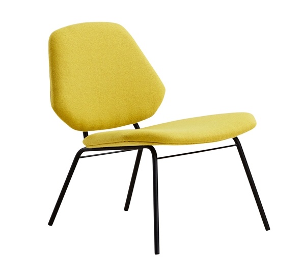 Lean loungestol sennepsgul