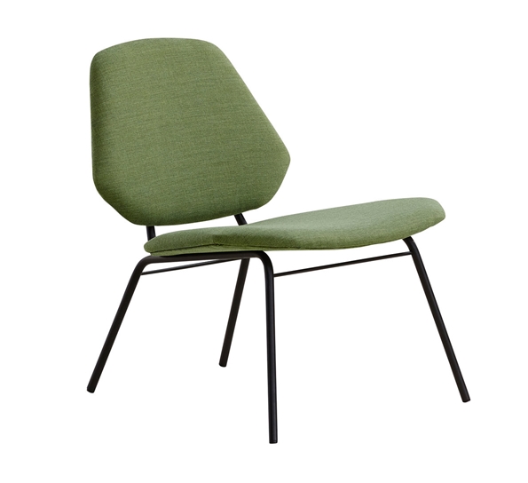 Lean loungestol grønn