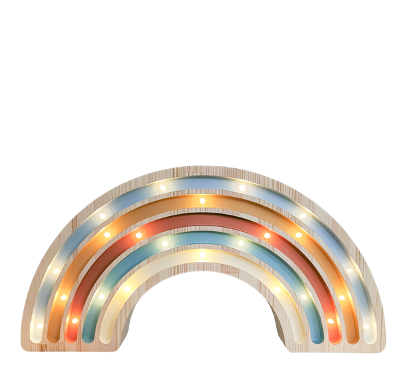 Barnelampe Regnbue Retro 20x40 cm fra Lumimi
