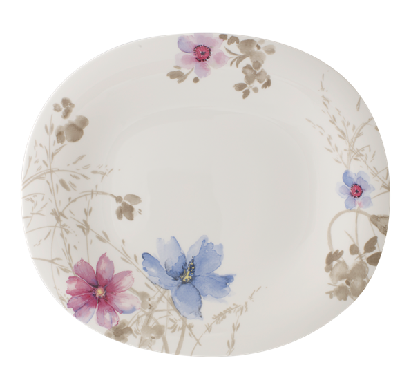 Mariefleur Gris tallerken oval 29x25 cm fra Villeroy & Boch