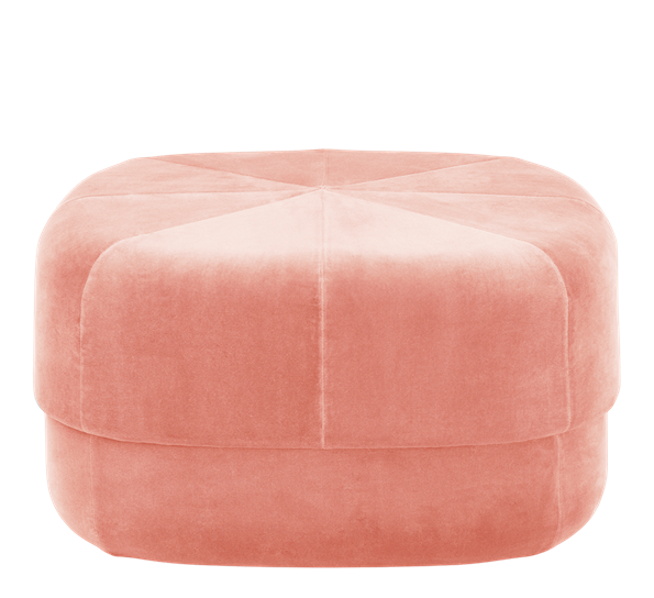 Circus puff stor blush velur fra Normann Copenhagen