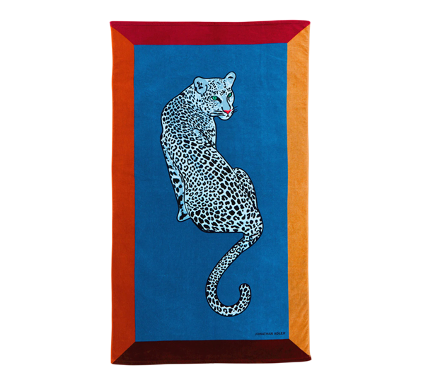 Leopard strandhåndkle 101x177 cm fra Jonathan Adler