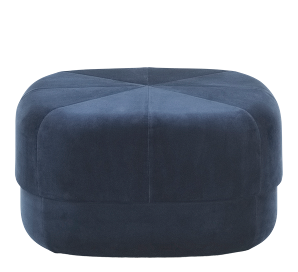 Circus puff stor mørk blå velur fra Normann Copenhagen