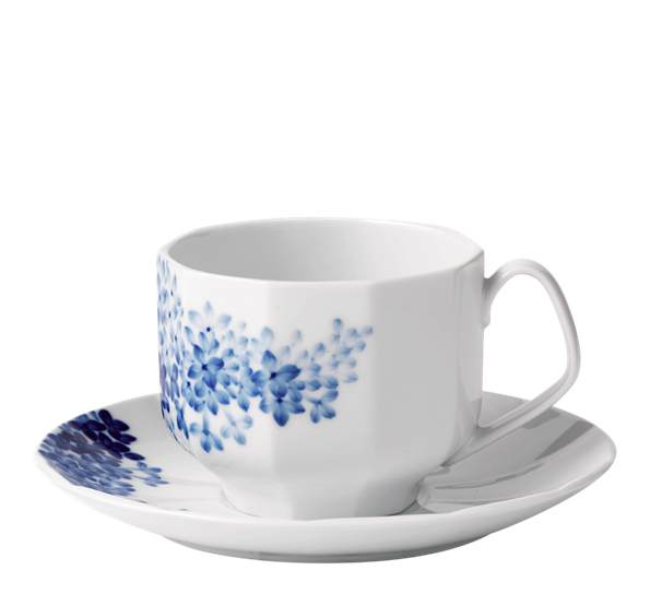 Blomst kopp med skål 22 cl syrin fra Royal Copenhagen