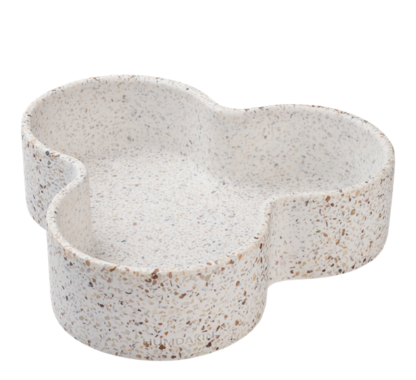 Terrazzo Pisa bolle 32x30,5x8 cm rød beige fra Humdakin