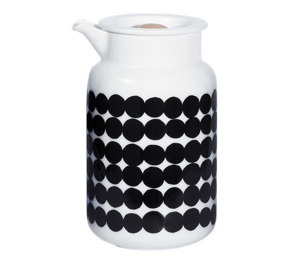 Siirtolapuutarha kanne hvit sort fra Marimekko