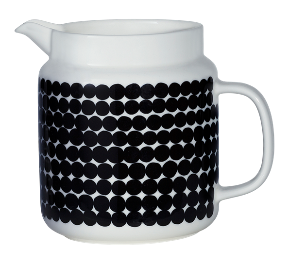 Siirtolapuutarha mugge 1,25 liter hvit sort fra Marimekko