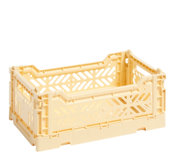 Colour Crate 17x26,5x10,5 cm lys gul oppbevaringskasse fra HAY