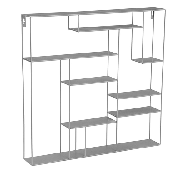 Labyrint hylle 80x80 cm grå fra Bruka Design