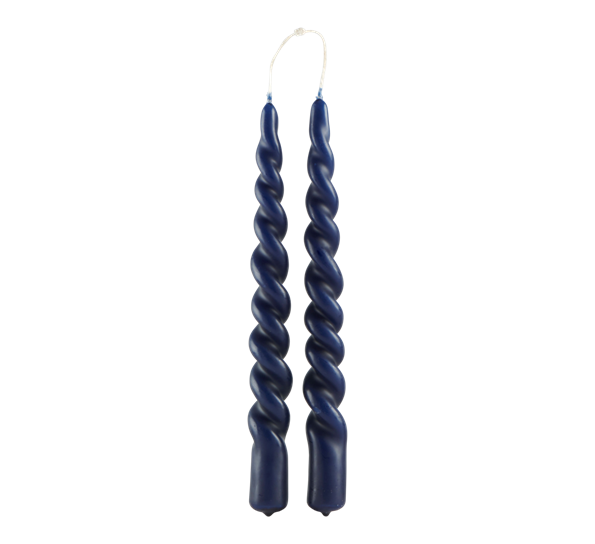 <p>Twist lys 24 cm mørk blå 2 stk Vinding</p>