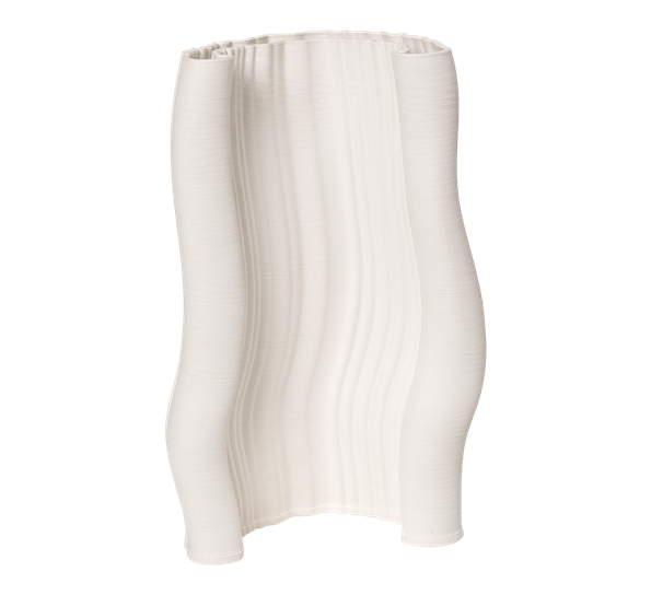 Moire vase 30 cm offhwite fra Ferm Living