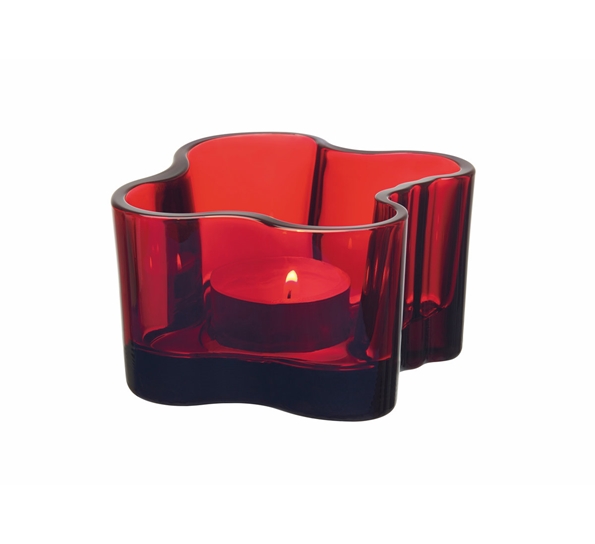 Aalto Lyslykt Tranebær 55mm fra Iittala