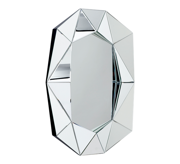 Diamond speil l sølv l72xh100xd6,2 cm fra Reflections Copenhagen