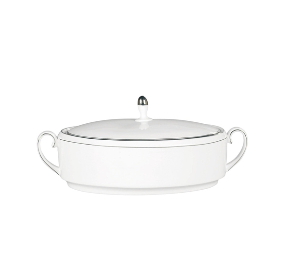 Blanc Sur Blanc lokkfat 1,4 liter fra Wedgwood