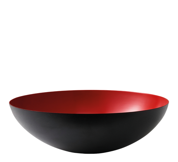 Krenit skål rød 38 cm fra Normann Copenhagen