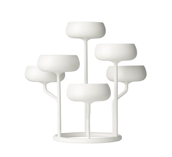 Nappula Kandelaber Hvit 274X263mm fra Iittala