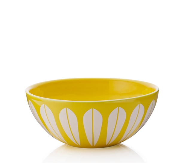 Lotus skål 18 cm gul fra Lucie Kaas