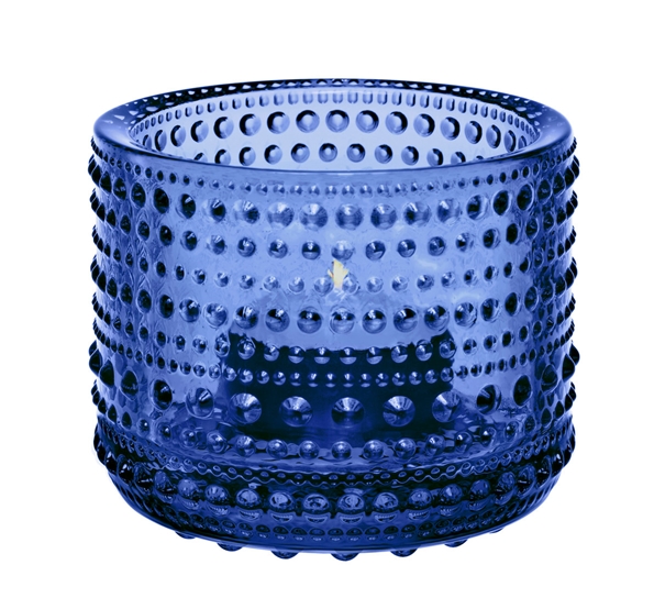 Kastehelmi ultramarine blå lyslykt 64mm fra Iittala