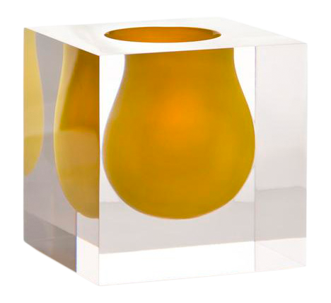 Bel Air Mini Scoop vase gul fra Jonathan Adler