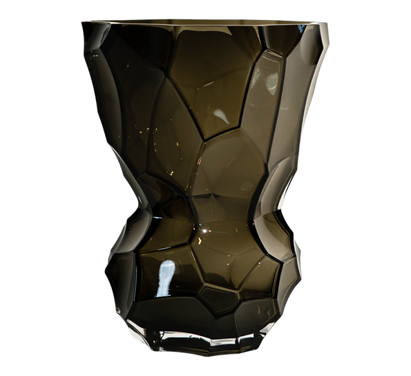 Reflection glassvase 30 cm new smoke fra Hein Studio