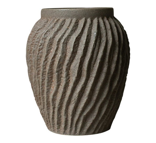 Raw krukke vase L sandy dust fra DBKD