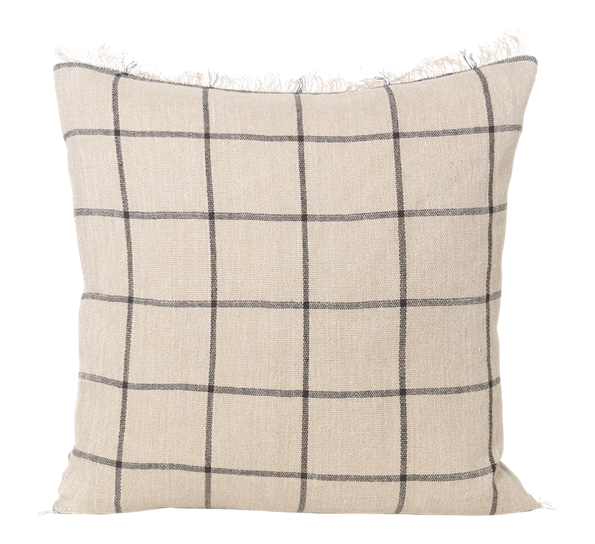 Calm pute 48x48 camel og sort fra Ferm Living