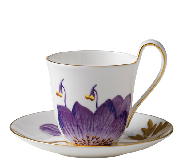 Flora kopp med skål pansy 27 cl fra Royal Copenhagen