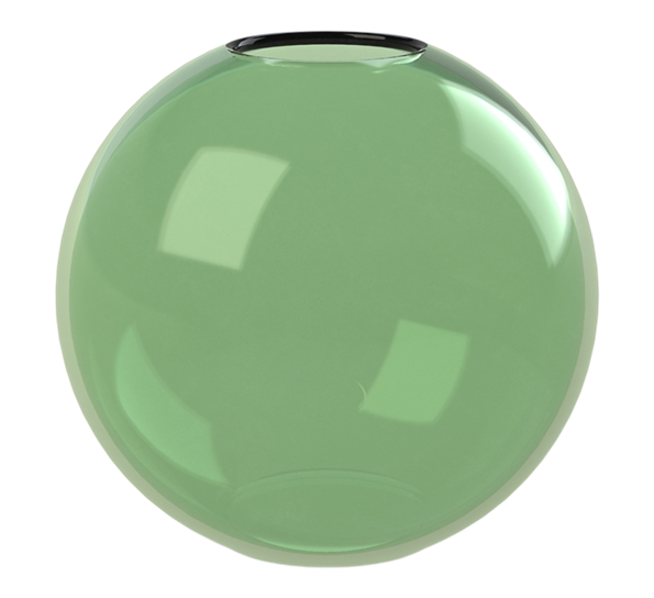 Ball vase glass 15 cm grønn fra Cooee Design