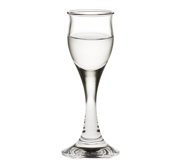 Idéelle snapsglass på stett fra Holmegaard