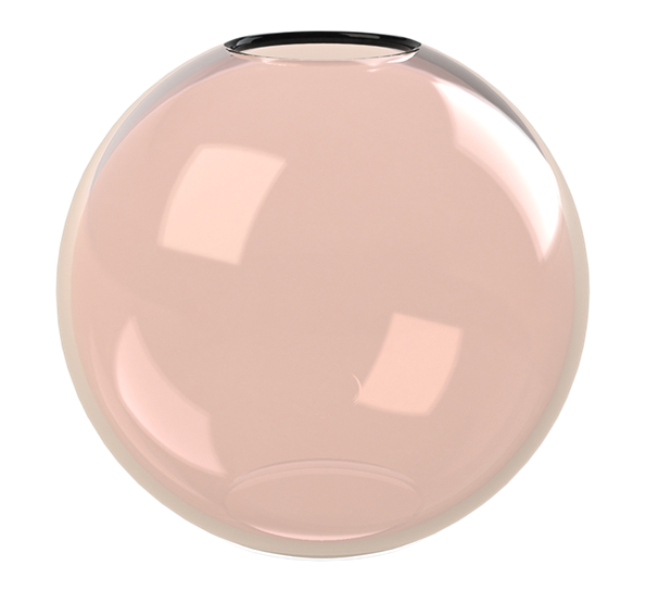 Ball vase glass 25 cm rosa fra Cooee Design