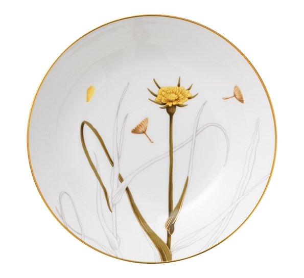 Flora tallerken dyp 21 cm dandelion fra Royal Copenhagen