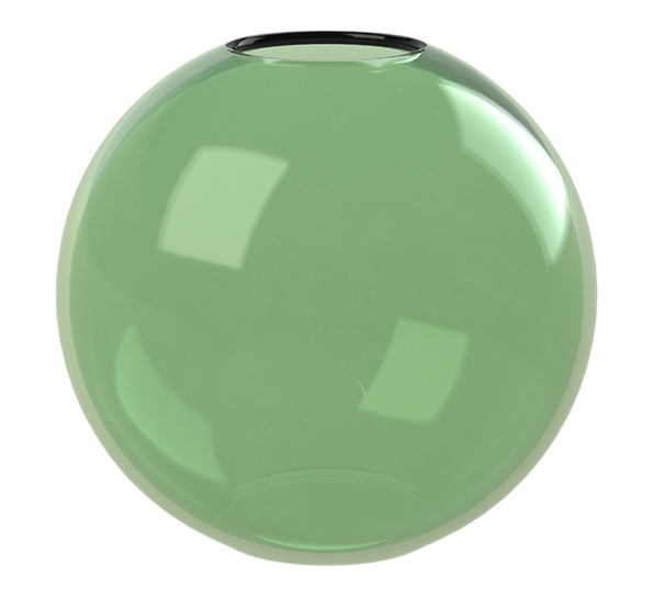 Ball vase glass 25 cm grønn fra Cooee Design
