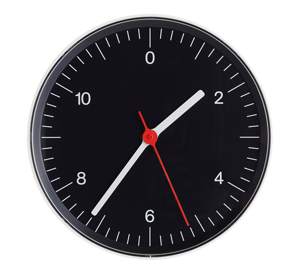 Wall Clock veggklokke sort fra HAY