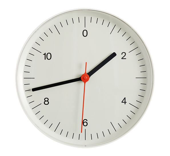 Wall Clock veggklokke hvit fra HAY