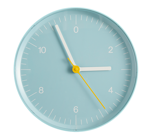 Wall Clock veggklokke blå fra HAY