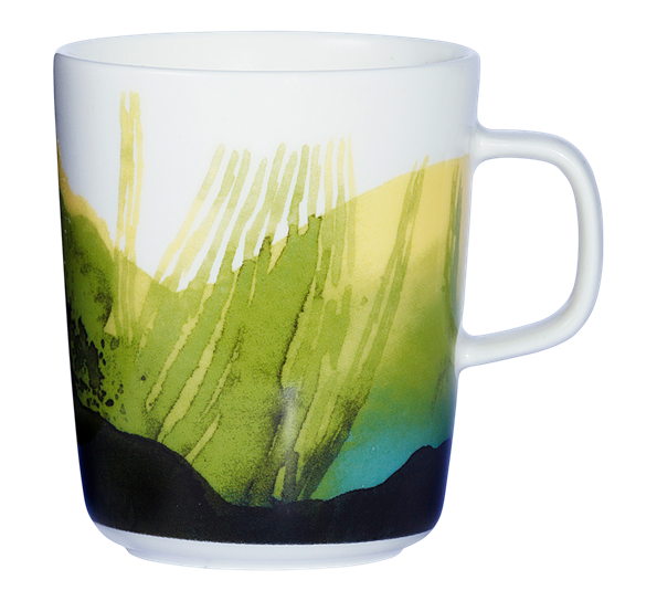 Weather Diary krus 2,5 dl hvit grønn fra Marimekko