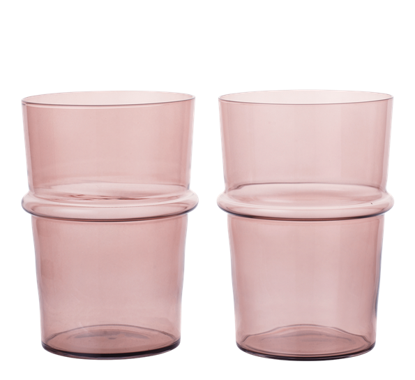Boya drikkeglass 45 cl 2-pk mauve fra Ferm Living