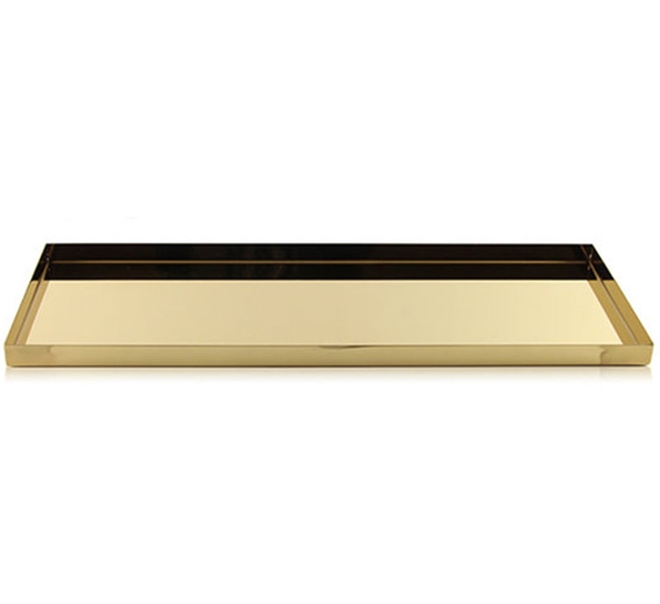 Fat avlangt 50 x 18 cm messing fra Cooee Design