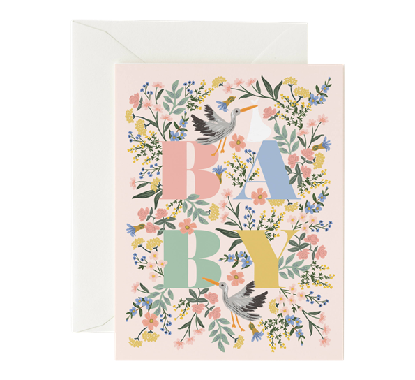 <p>Kort Mayfair Baby fra Rifle Paper Co.</p>