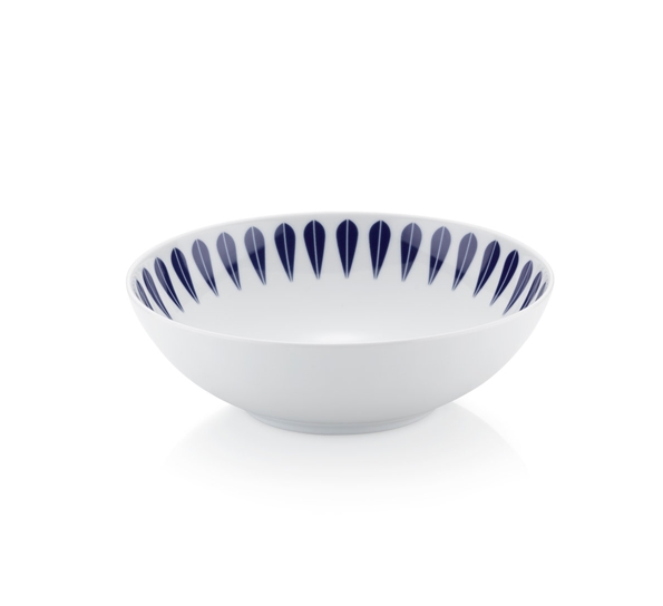 Lotus tallerken dyp 18 cm mørkeblå fra Lucie Kaas