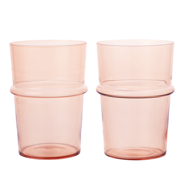 Boya drikkeglass 45 cl 2-pk blush fra Ferm Living