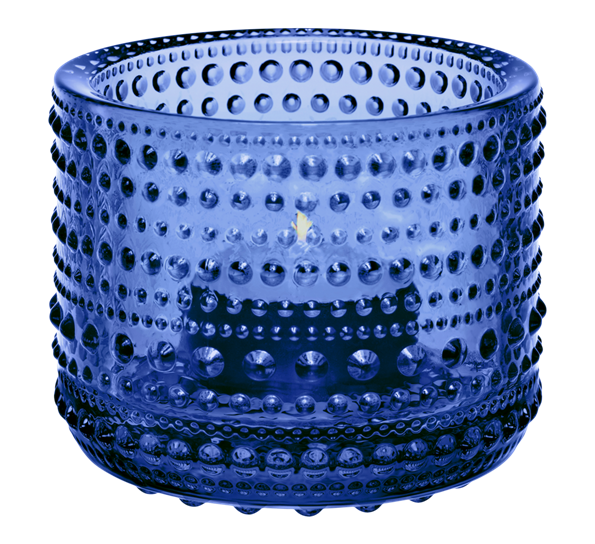 Kastehelmi ultramarine blå lyslykt 64mm fra Iittala