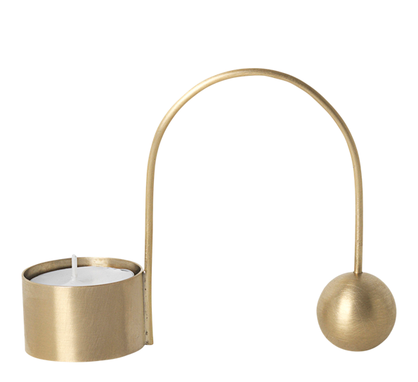 Balance telysestake 9,5 cm messing fra Ferm Living