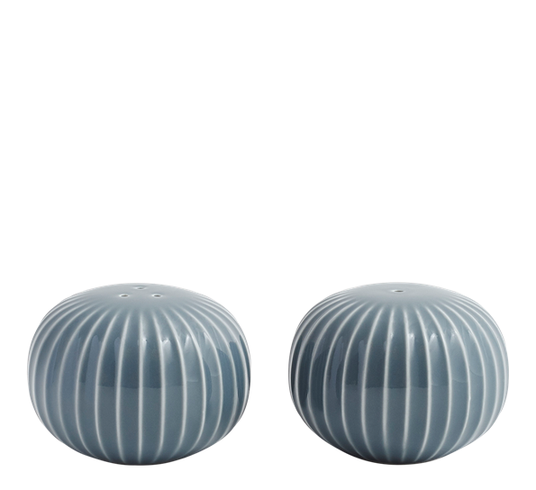 Hammershøi salt- og pepperbøsse marmorgrå fra Kähler